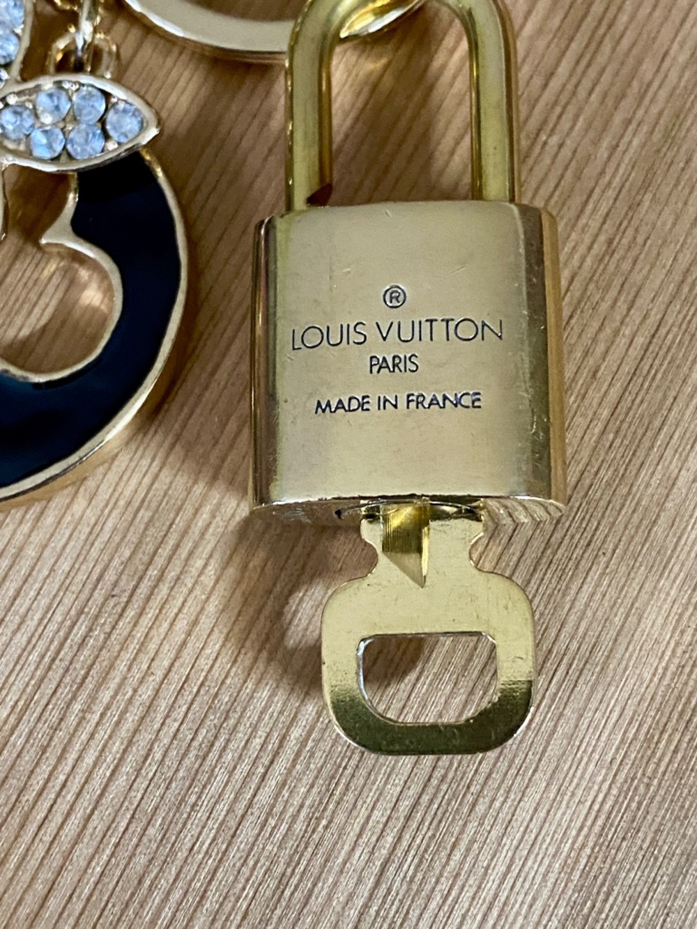 Authentic Louis Vuitton Padlock & Key Set #316 + Free Gift Charm - Picture 3 of 5